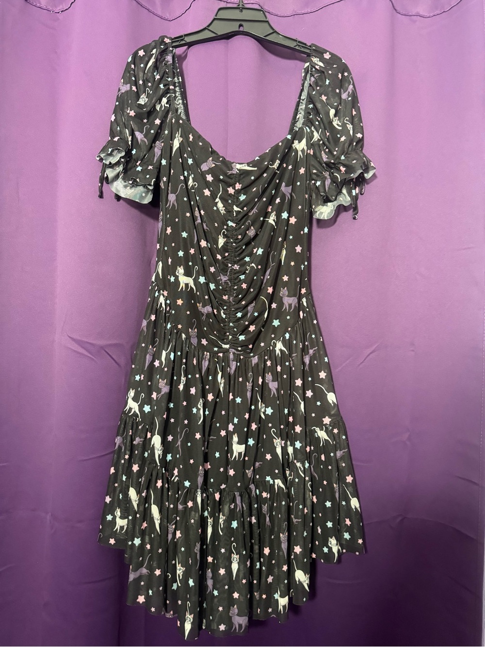 BlackMilk Sailor Moon tea dress with Artemis and Luna print, size XL
